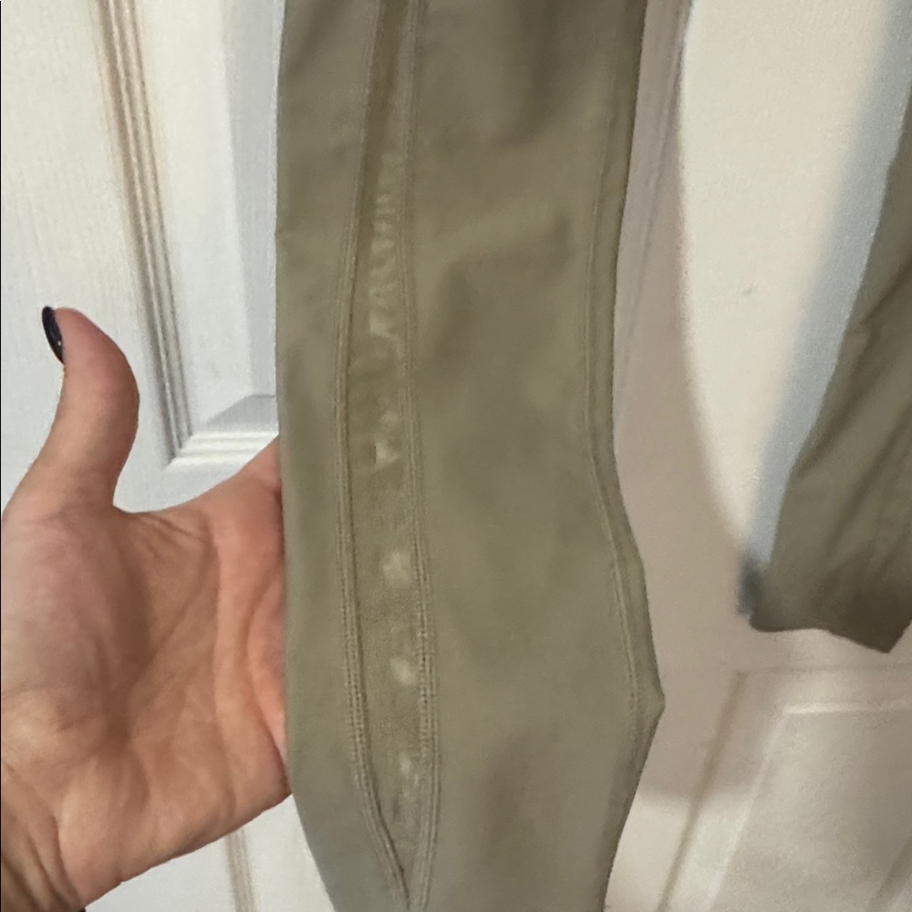Carbon38 Olive Green Tan Leggings Size Xs - image 4